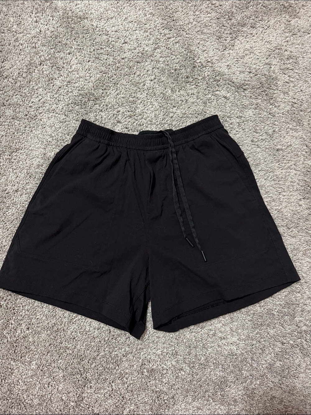 lululemon athletica Men's Black License to Train Linerless Short 5"